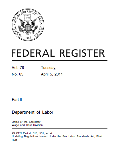 DOL April 5 final regs cover screenshot