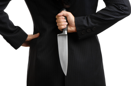 woman with knife 