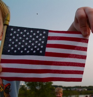 Miniature U.S. flag